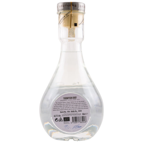 Thompson Bros.- Organic Highland Gin – Bild 2